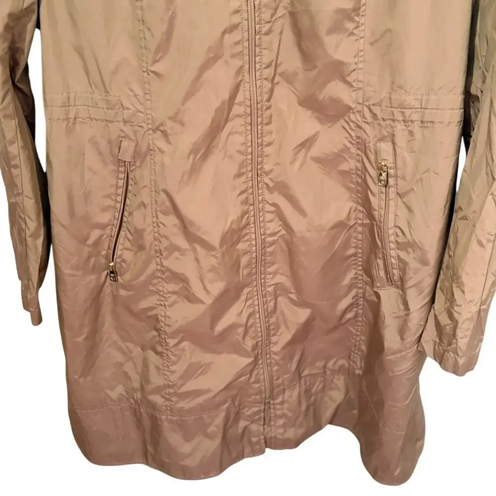 Cole Haan Camel Trench Coat with Water-Resistant‎ Fabric XL